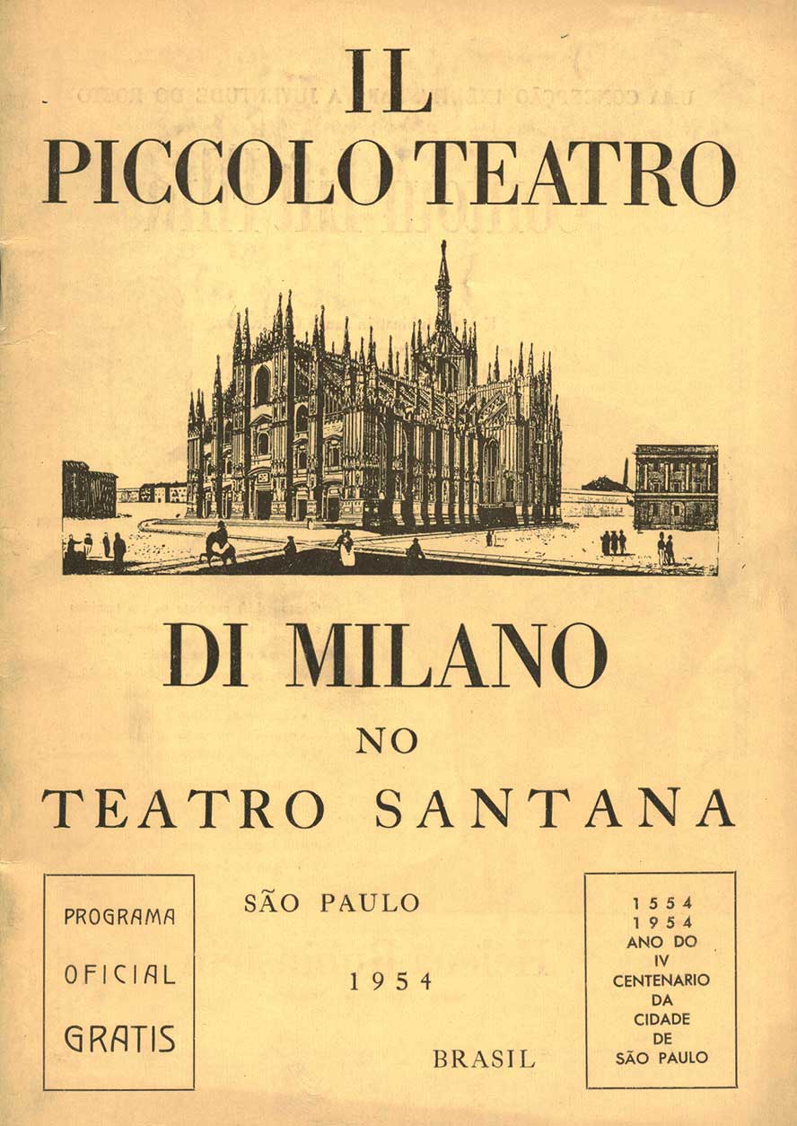 San Paolo, 11 luglio 1954 - Archivio Piccolo Teatro di Milano