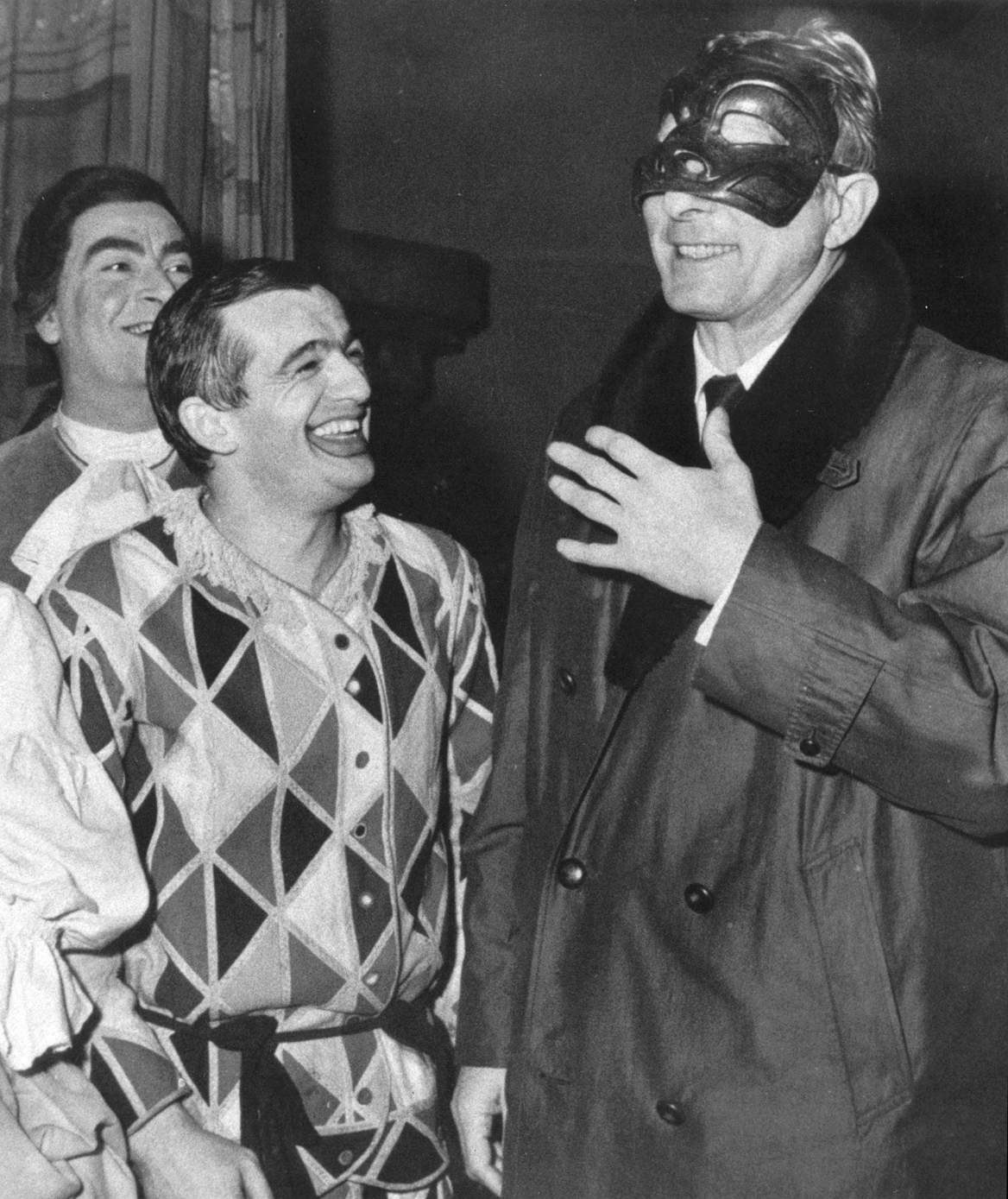 Londra, maggio 1967: il comico Danny Kaye con Ferruccio Soleri - Archivio Piccolo Teatro di Milano