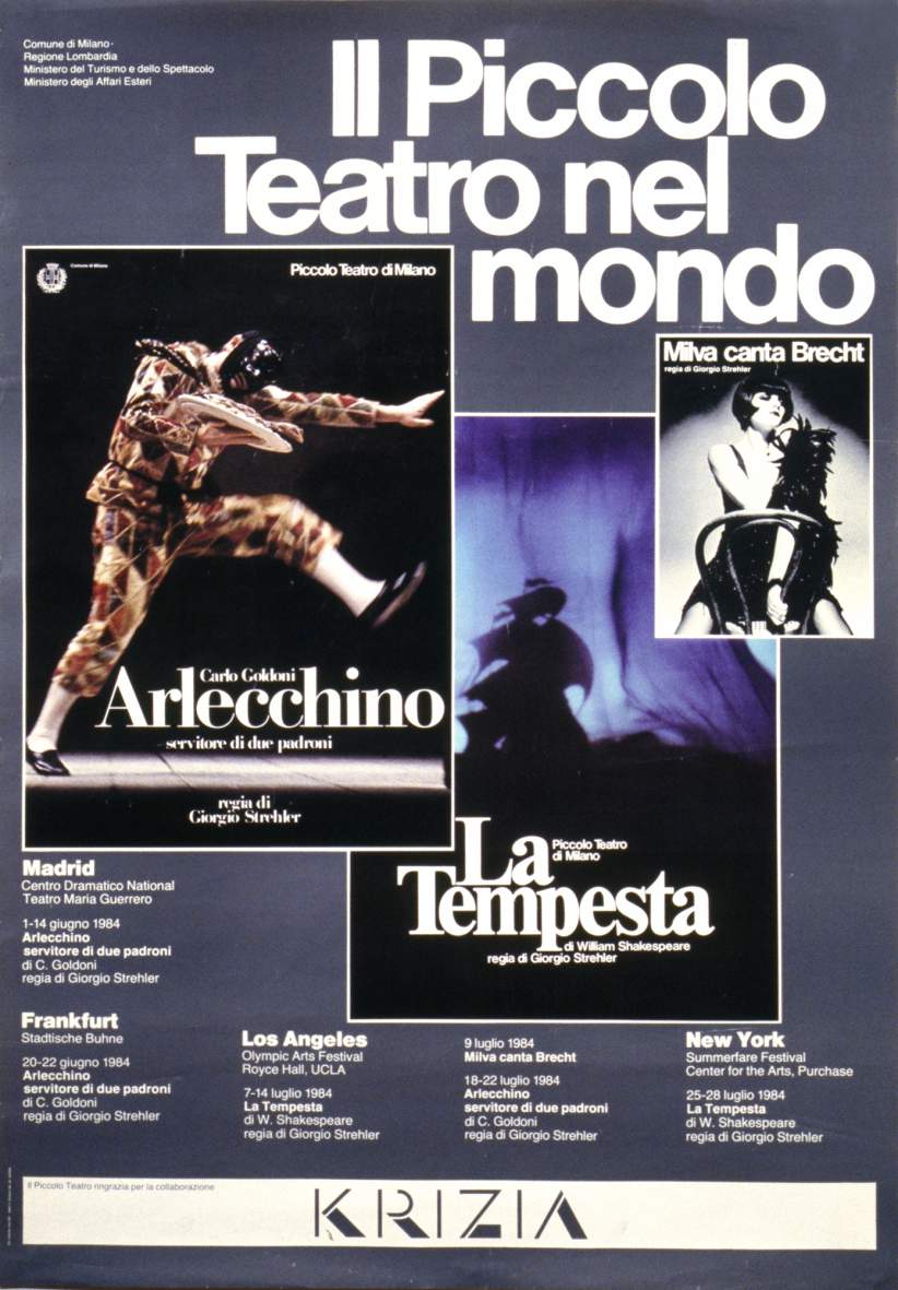 Estate 1984: da Madrid a New York, l’Arlecchino nel mondo - Archivio Piccolo Teatro di Milano 