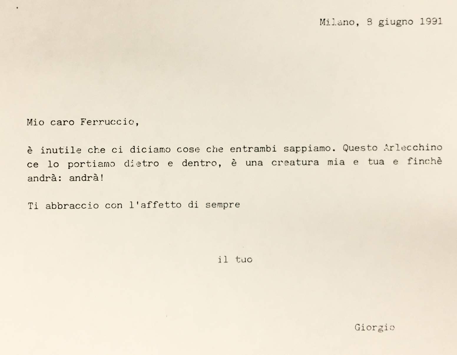Giorgio a Ferruccio - Archivio Piccolo Teatro di Milano 