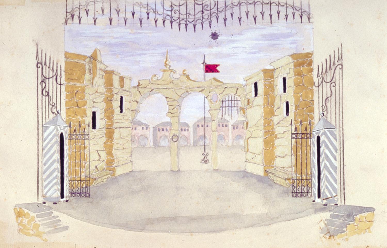 Bozzetto di Mischa Scandella - Archivio Piccolo Teatro di Milano 