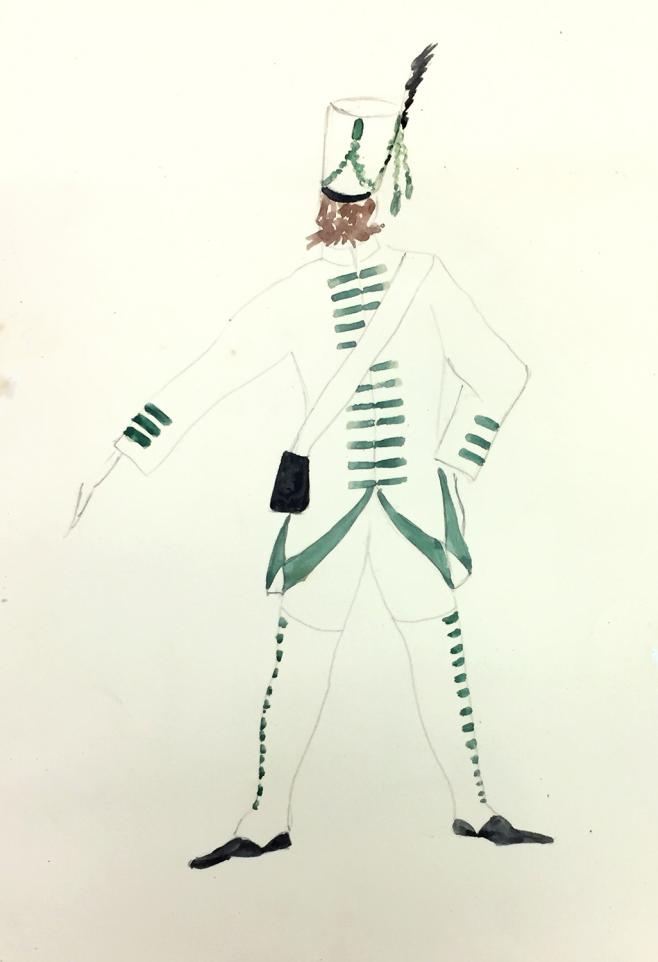 Figurino di Ebe Colciaghi - Archivio Piccolo Teatro di Milano