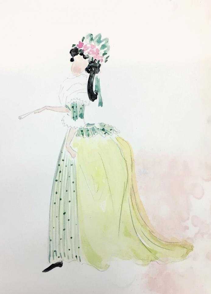 Figurino di Ebe Colciaghi - Archivio Piccolo Teatro di Milano