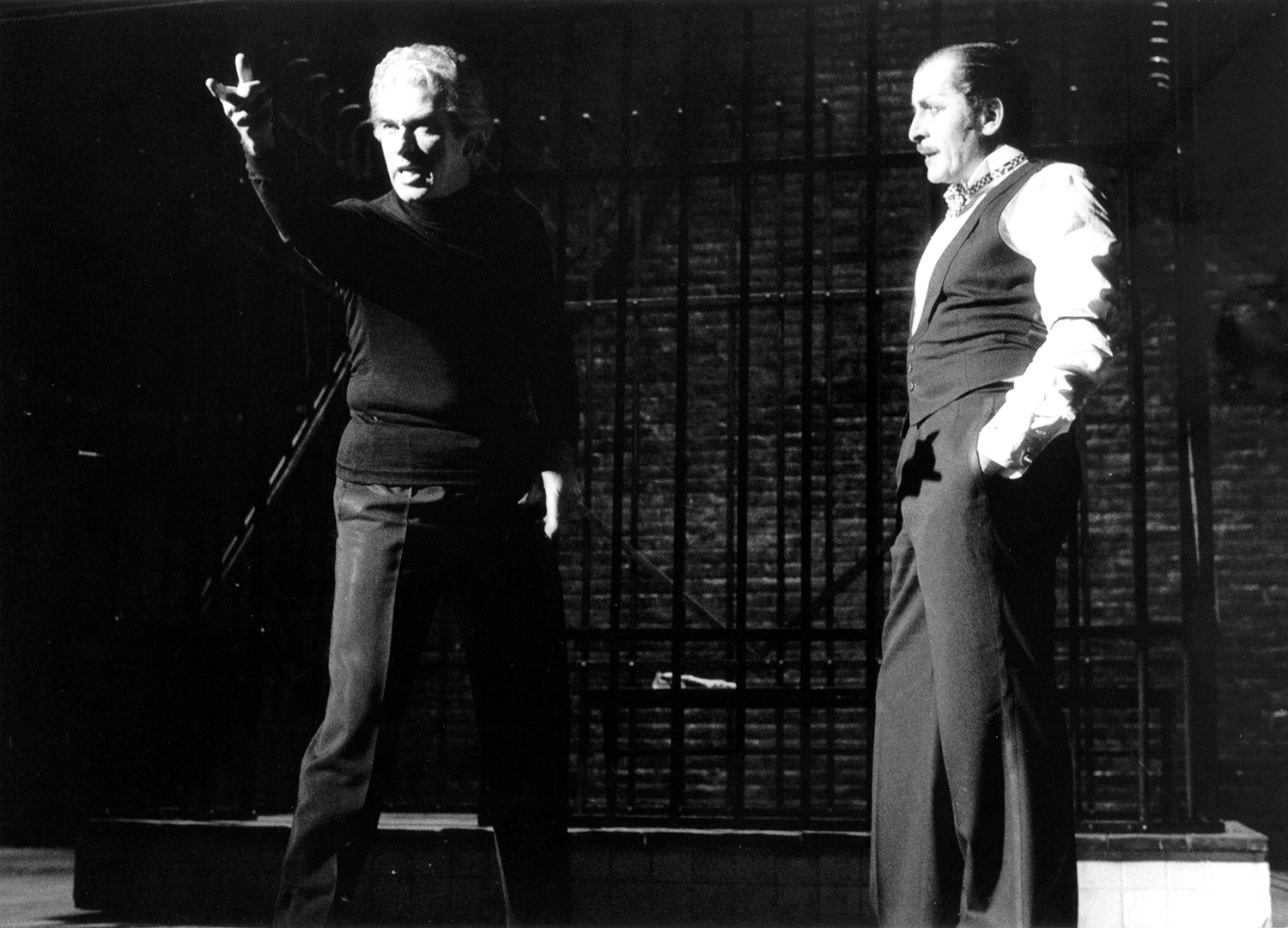 Strehler prova con Domenico Modugno - Foto Ciminaghi/Archivio Piccolo Teatro di Milano 
