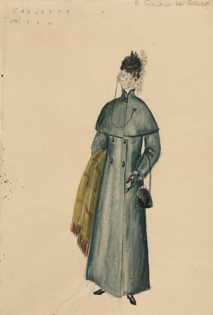 <em>Carlotta</em> Figurino di Tanya Moiseiwitsch – Archivio Piccolo Teatro di Milano